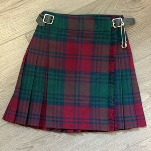 James Pringle Weavers Baby Girl Scottish Tartan Plaid Skirt 2 Years Old